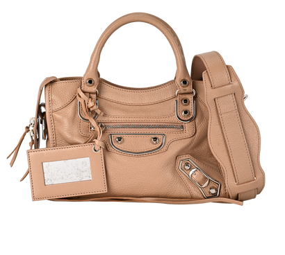 Mini City, &pound;995, Handbags, Beige/Pink, Leather, Front view